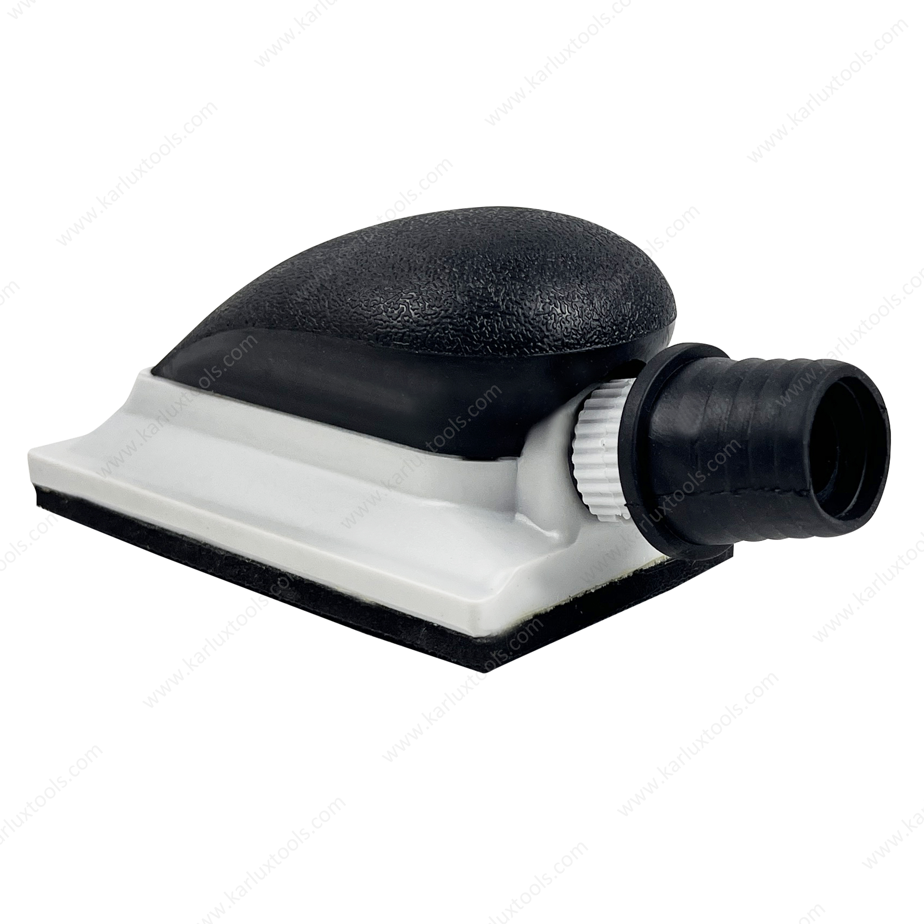 70x125mm Hand Sanding Block with Vacuum Hook & Loop Backing ABS Body Dust-Free Sanding Tool for Automotive Paint Prep