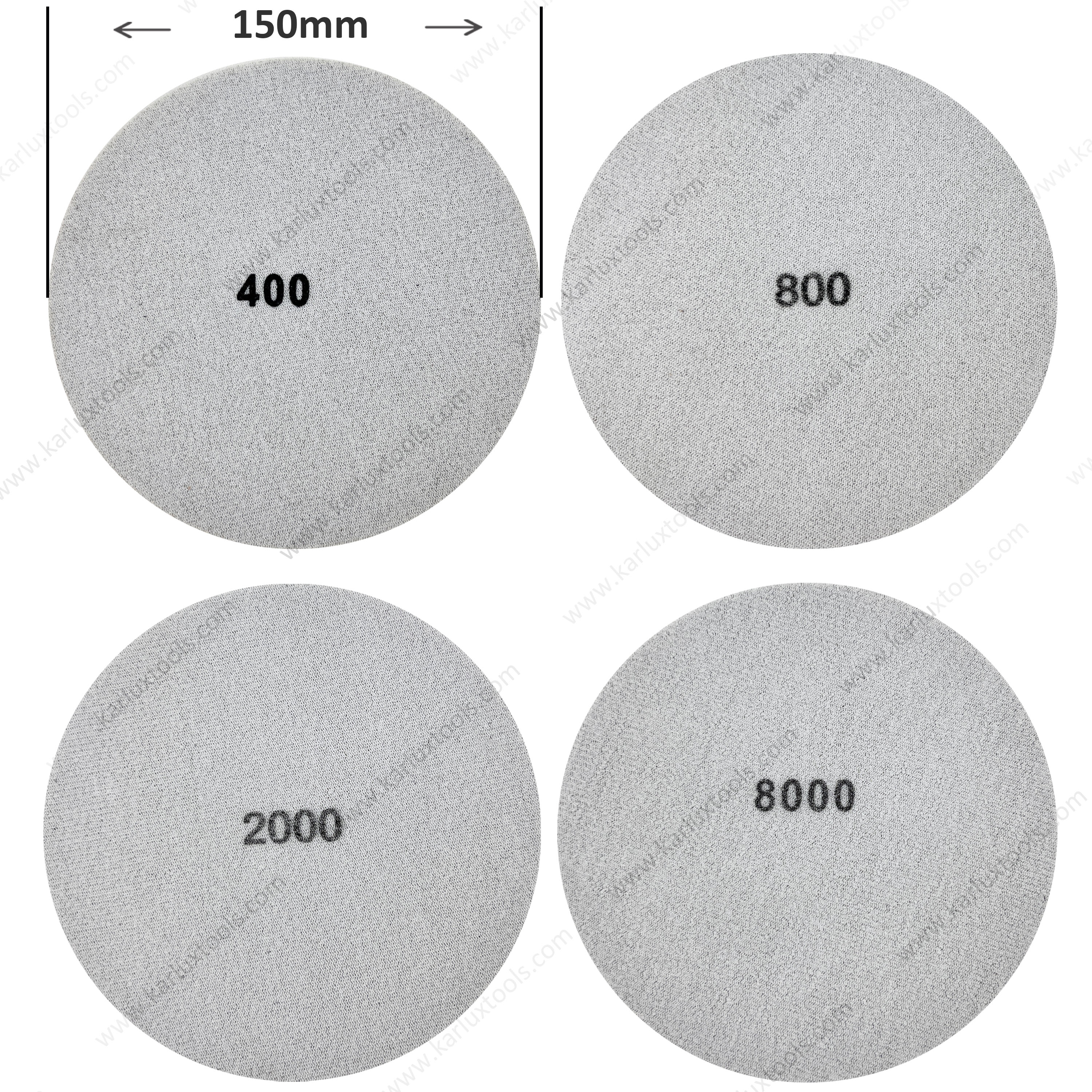 6 Inch Premium Sponge Sanding Discs 5mm Thick Premium Alumina Abrasive for High-End Automotive Paint Finishing & Woodworking