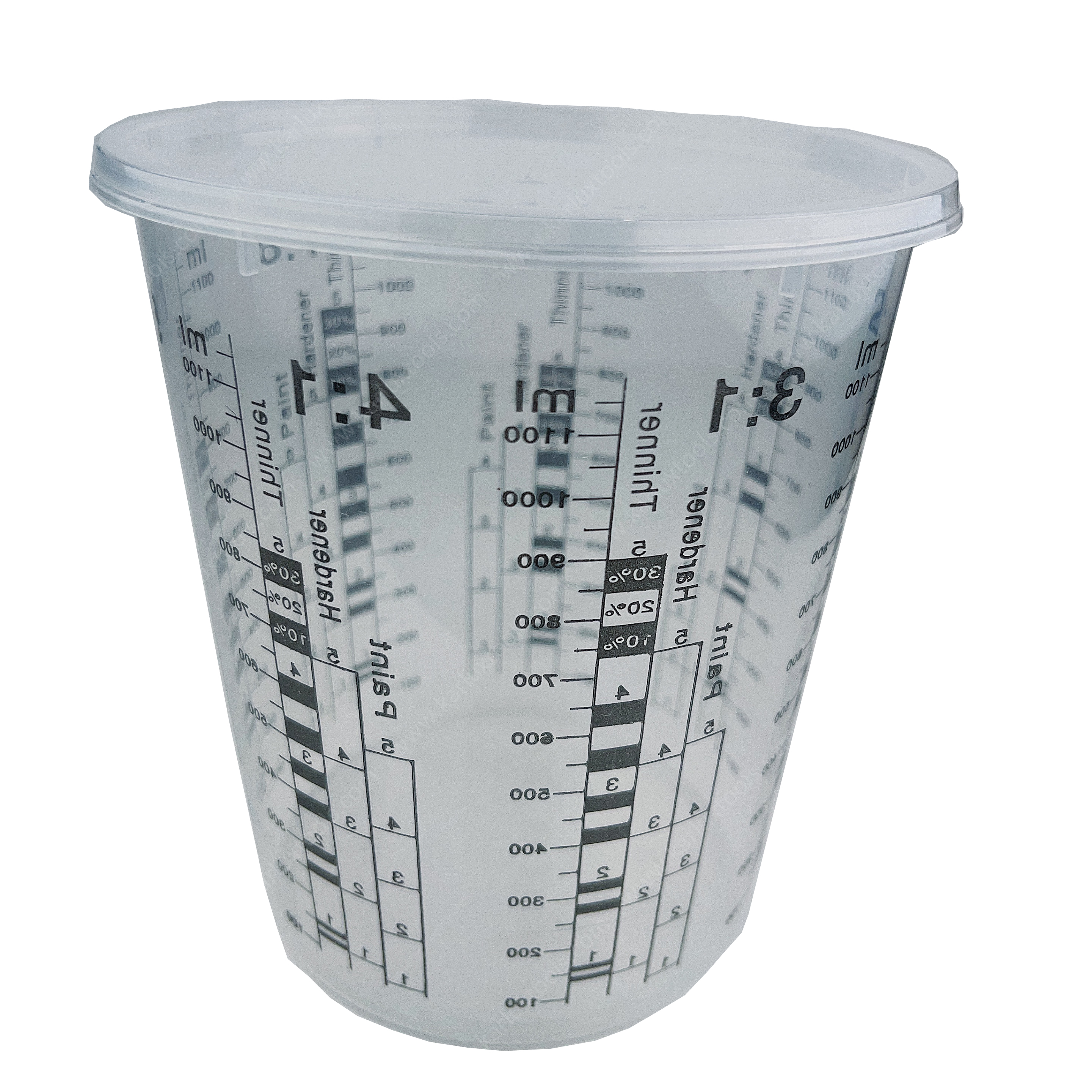 Disposable Paint Mixing Cups with Scale 1100ml