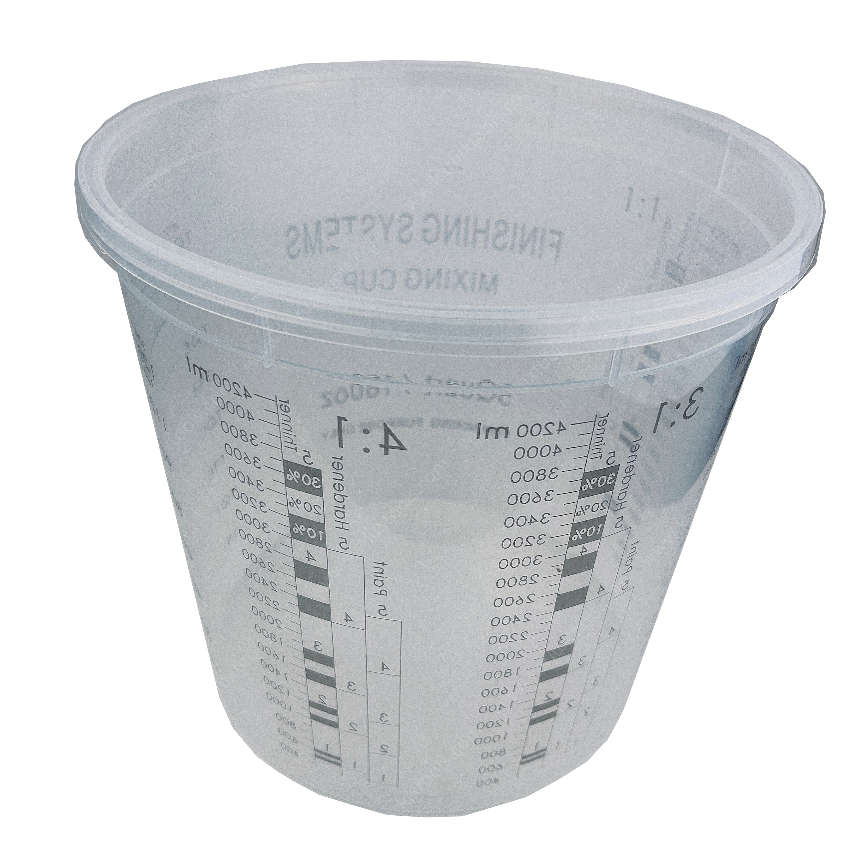 Disposable Paint Mixing Cups with Scale 4200ml