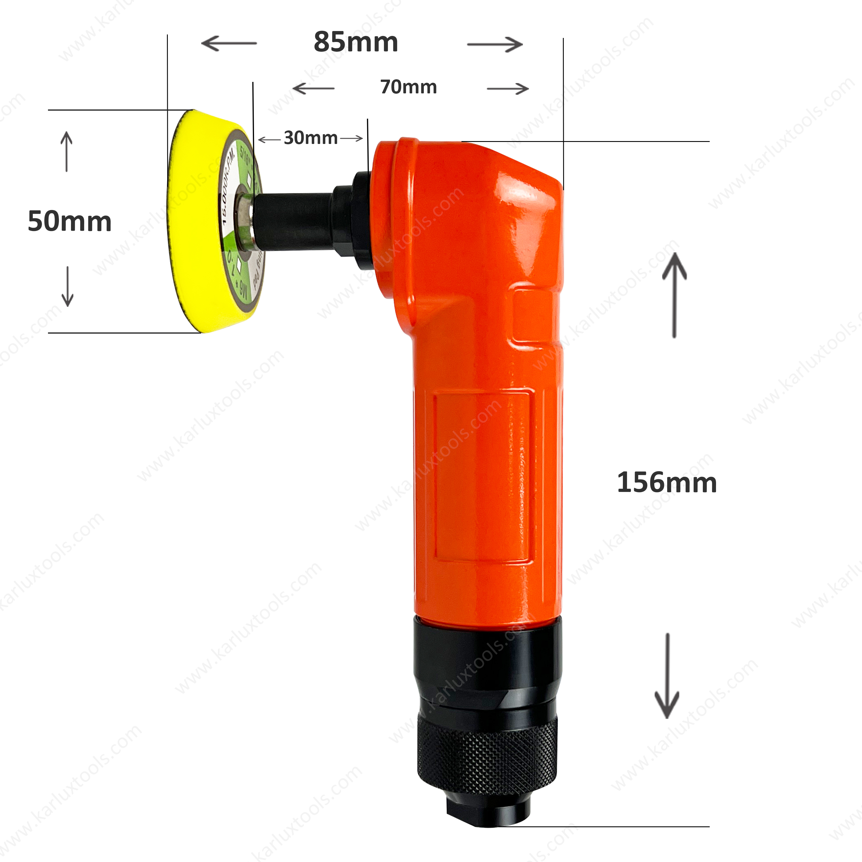 15,000Rpm High Speed 2" 3" M6 Air Polisher Pneumatic Random Orbital Mini Air Sander