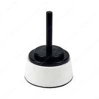 2 Inch 50mm Shank Mounted EVA Sanding Pad Flexible White Foam Backing Plate Tapered Conical Polishing Disc Holder for Surface Finishing