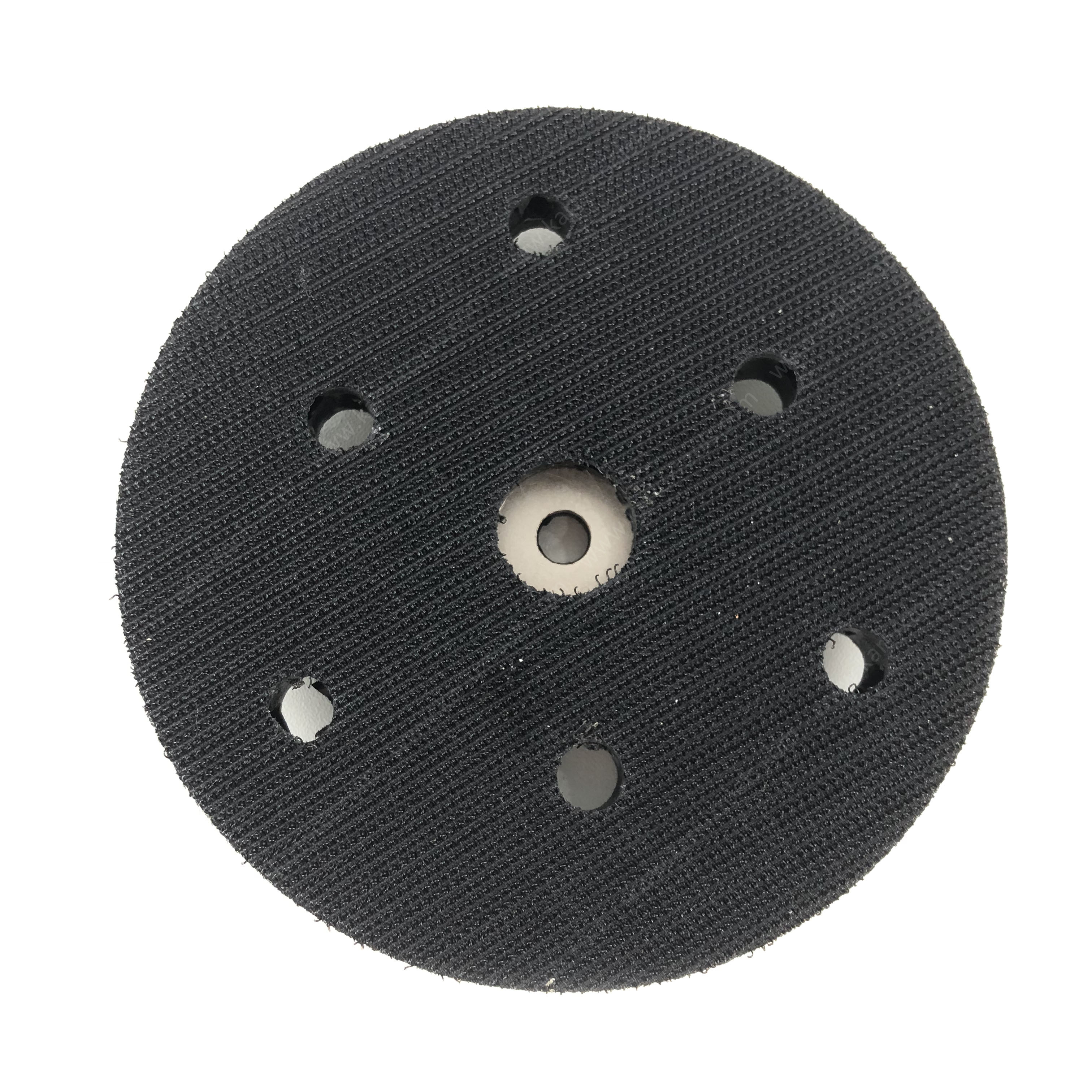 125mm Sander Backup Pad M8 5/16'' Screw Hook and Loop Backing Pad With 6 Radial Holes 5inch 6 Hole Back Up Pad