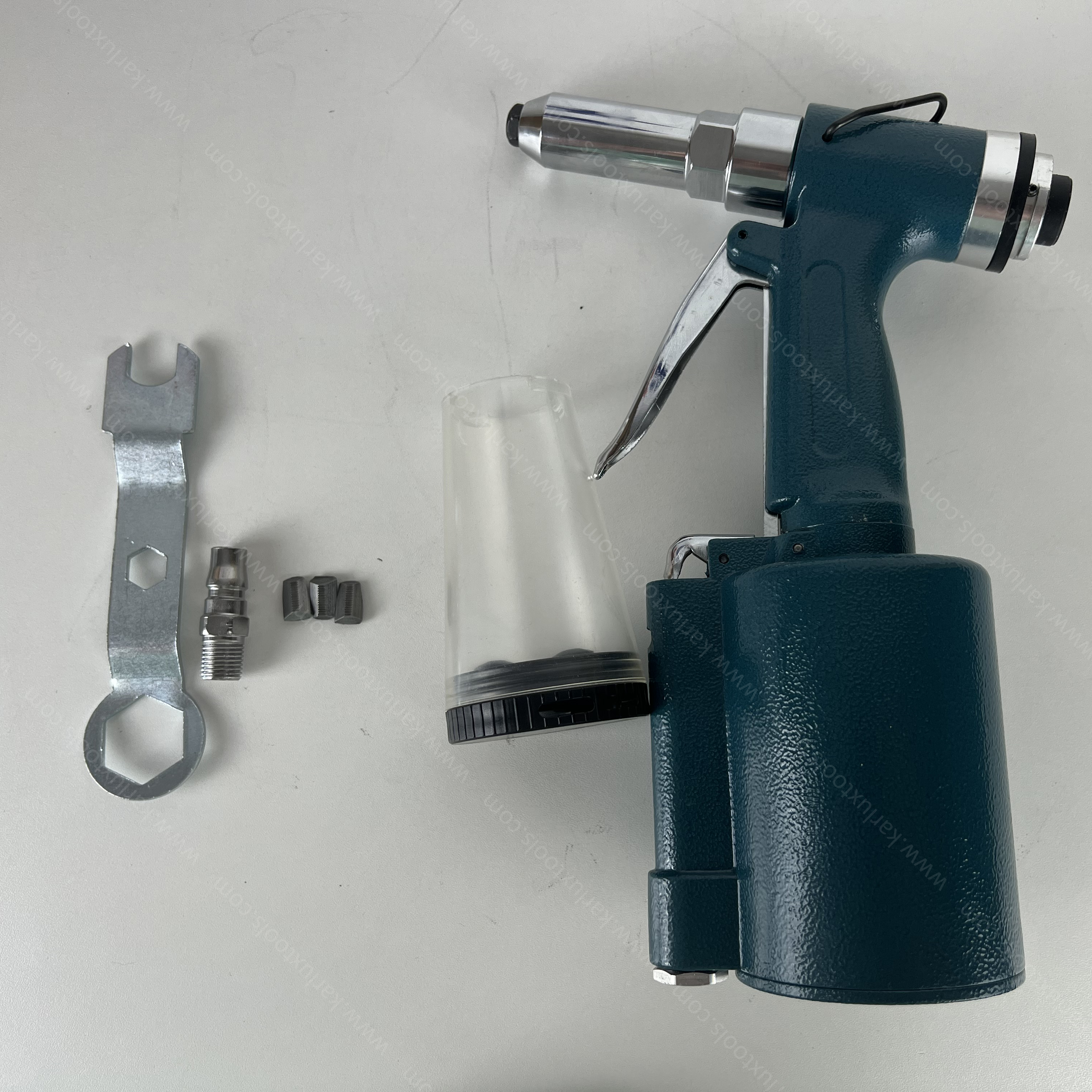 Air Riveting Tool for 2.4mm 3.2mm 4.8mm Rivets with Stroke 16mm Light Weight Pneumatic Power Pop Air Riveter