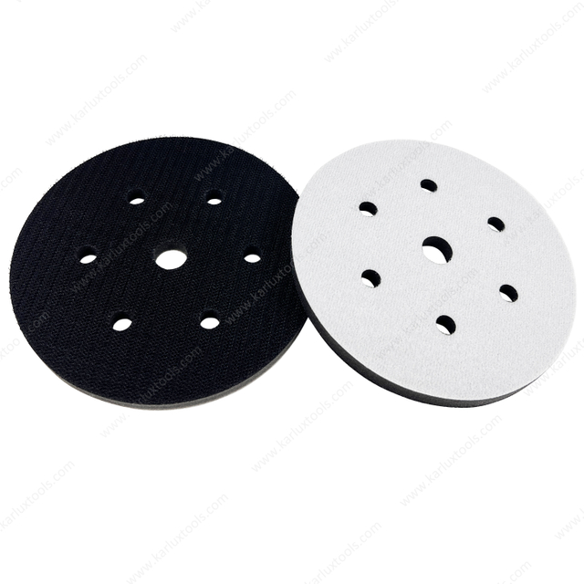 6inch 150mm 7 Holes Round Hook and Loop Sponge Cushion Soft Foam Sanding Interface Pad for Sanding Pad