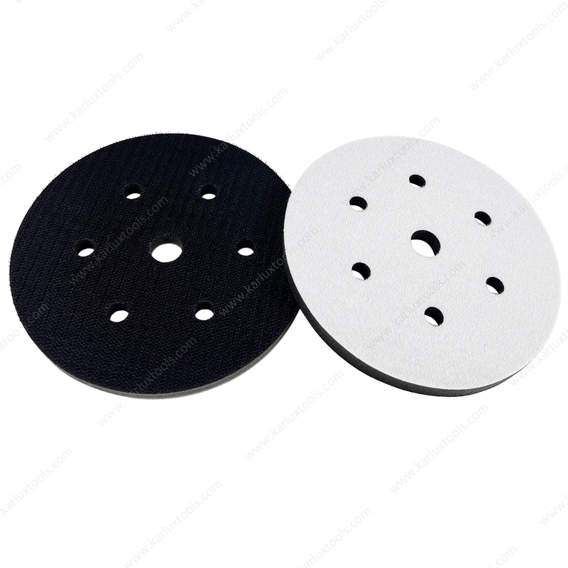 6inch 150mm 7 Holes Round Hook and Loop Sponge Cushion Soft Foam Sanding Interface Pad for Sanding Pad