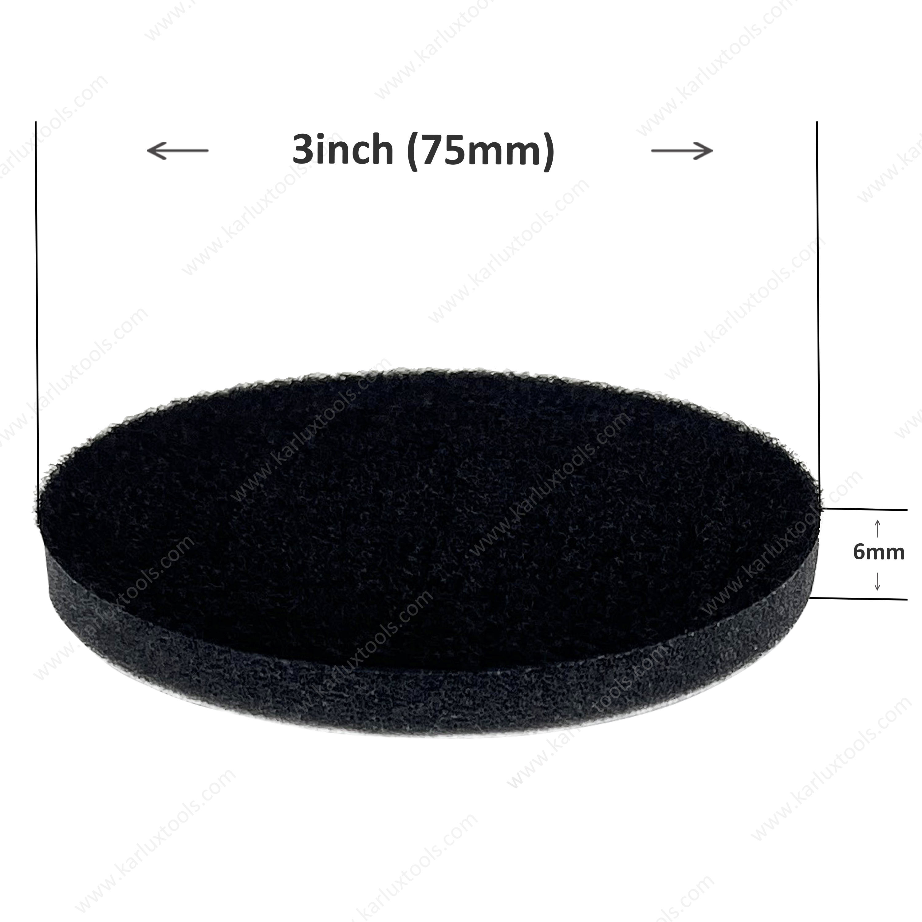 3inch 75mm Mini Round Hook And Loop Sponge Cushion Buffer Backing Pad Foam Soft Sanding Super Interface Pad