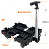 Lightweight Silent 4 Wheels Foldable Toolbox Platform Trolley Folding Carry Cart Fold Dolly Cart Used for Stackable Tool Boxes
