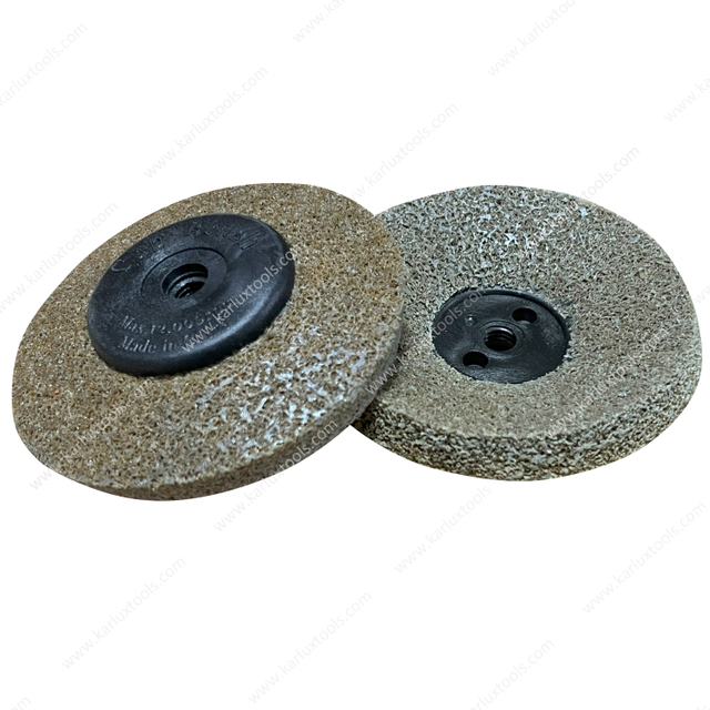 94mm Brown Coarse Nylon Fiber Polishing Wheel Grinder Sanding Disc Scouring Pad Buffing Sanding Wheel for Angle Grinder