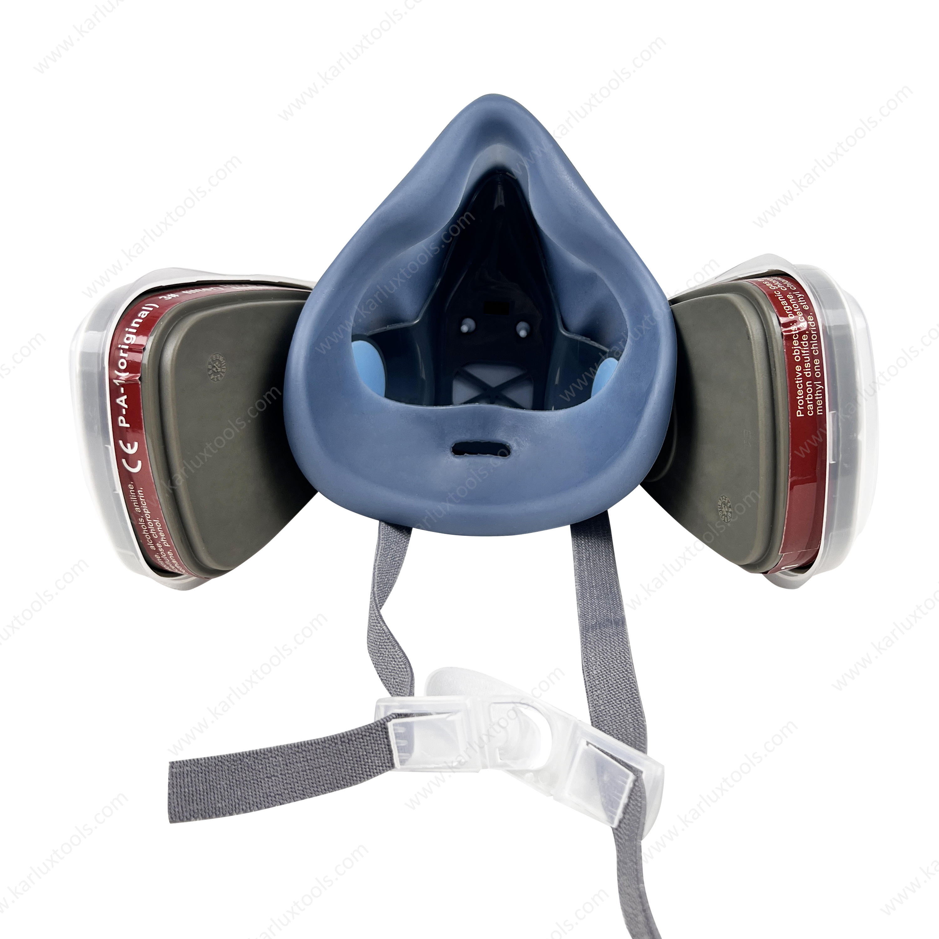 Half Face Gas Mask Facepiece Spray Painting Respirator Safety Suit Quick Latch Respirator With Replaceable Filters