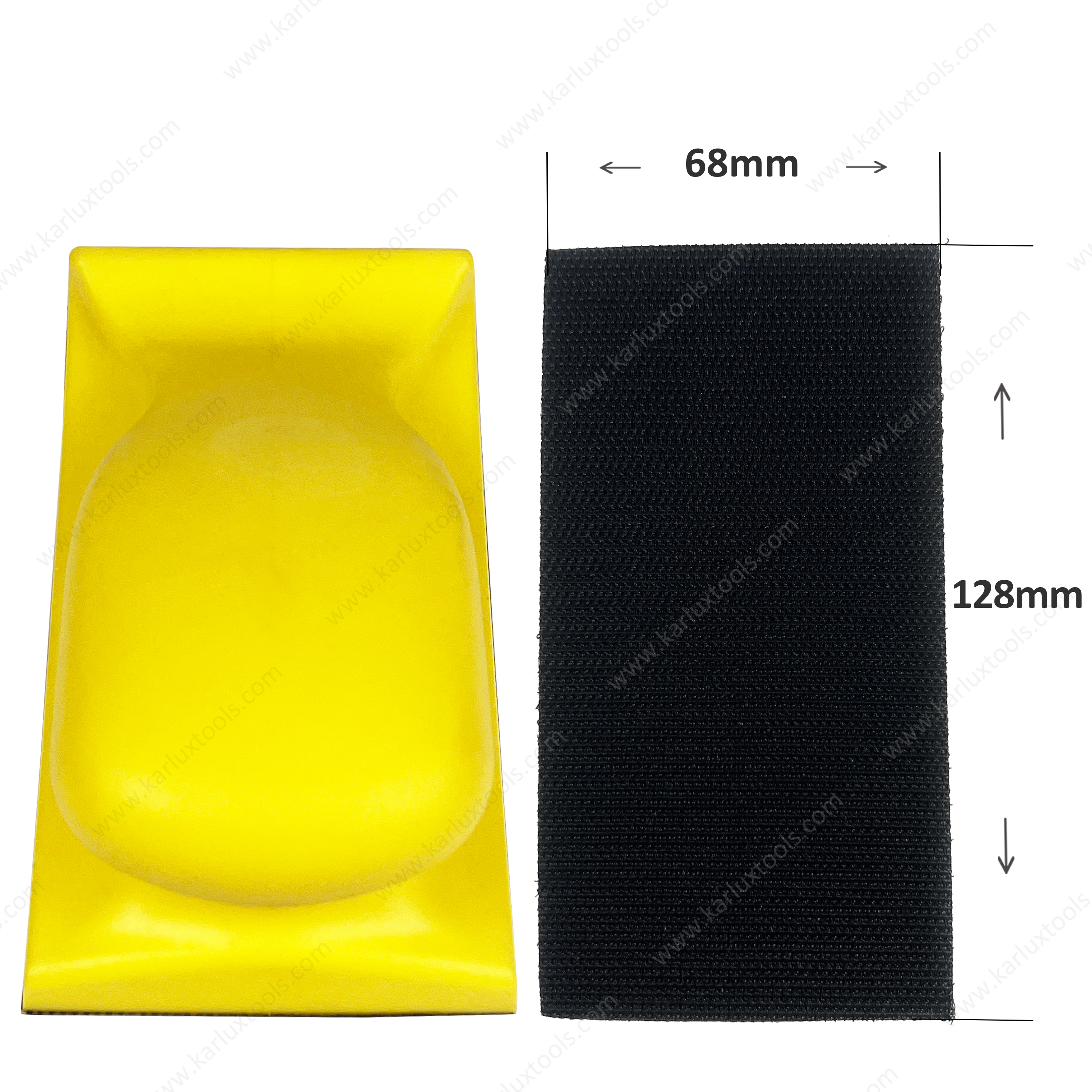 70x134mm Hook Loop Discs Backing Plate Yellow Block Pad Mouse Round Foam Hand Sanding Blocks