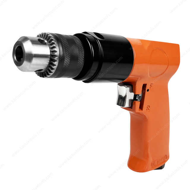 1800 RPM 3/8'' Reversible Air Drill Hand Pistol Grip Handle Pneumatic Air Drill