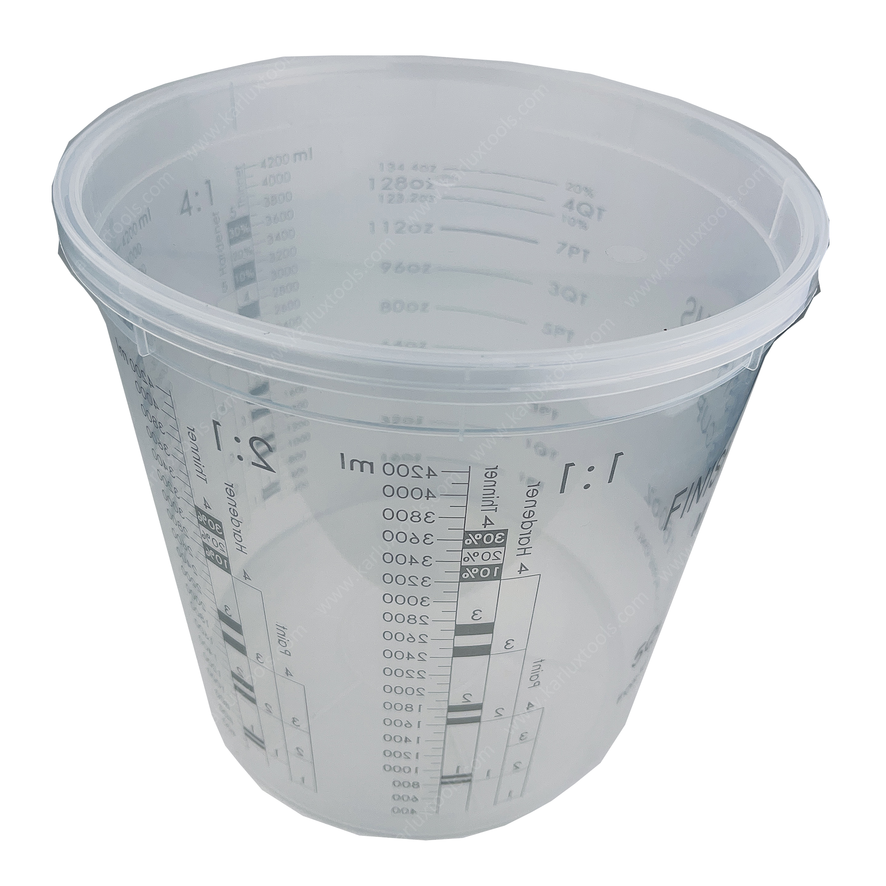 Disposable Paint Mixing Cups with Scale 4200ml