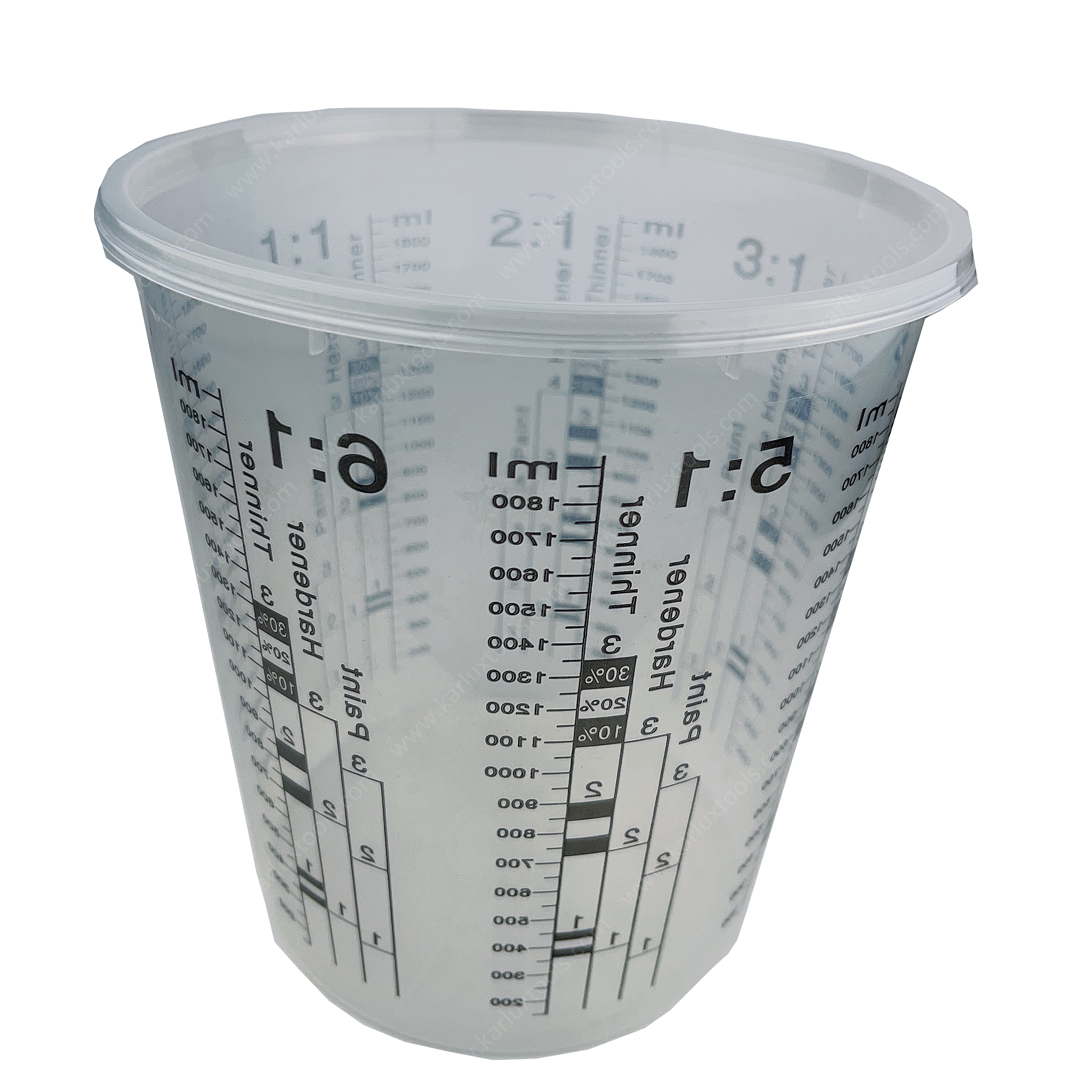 Disposable Paint Mixing Cups with Scale 1800ml