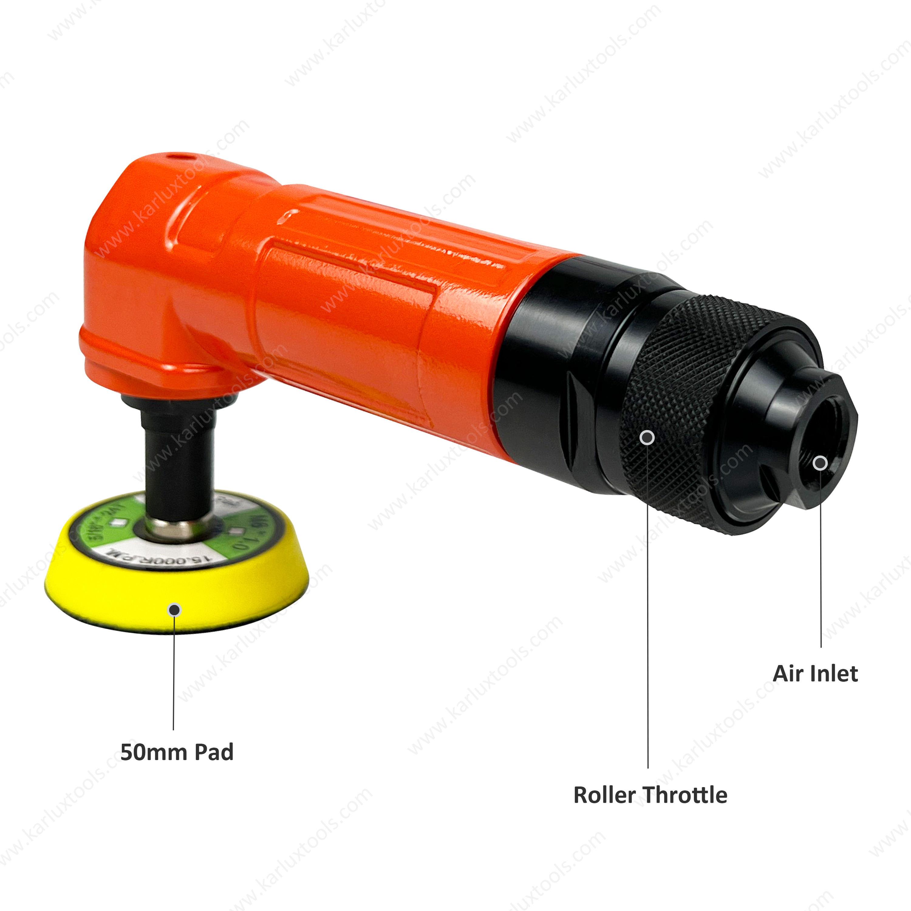 15,000Rpm High Speed 2" 3" M6 Air Polisher Pneumatic Random Orbital Mini Air Sander