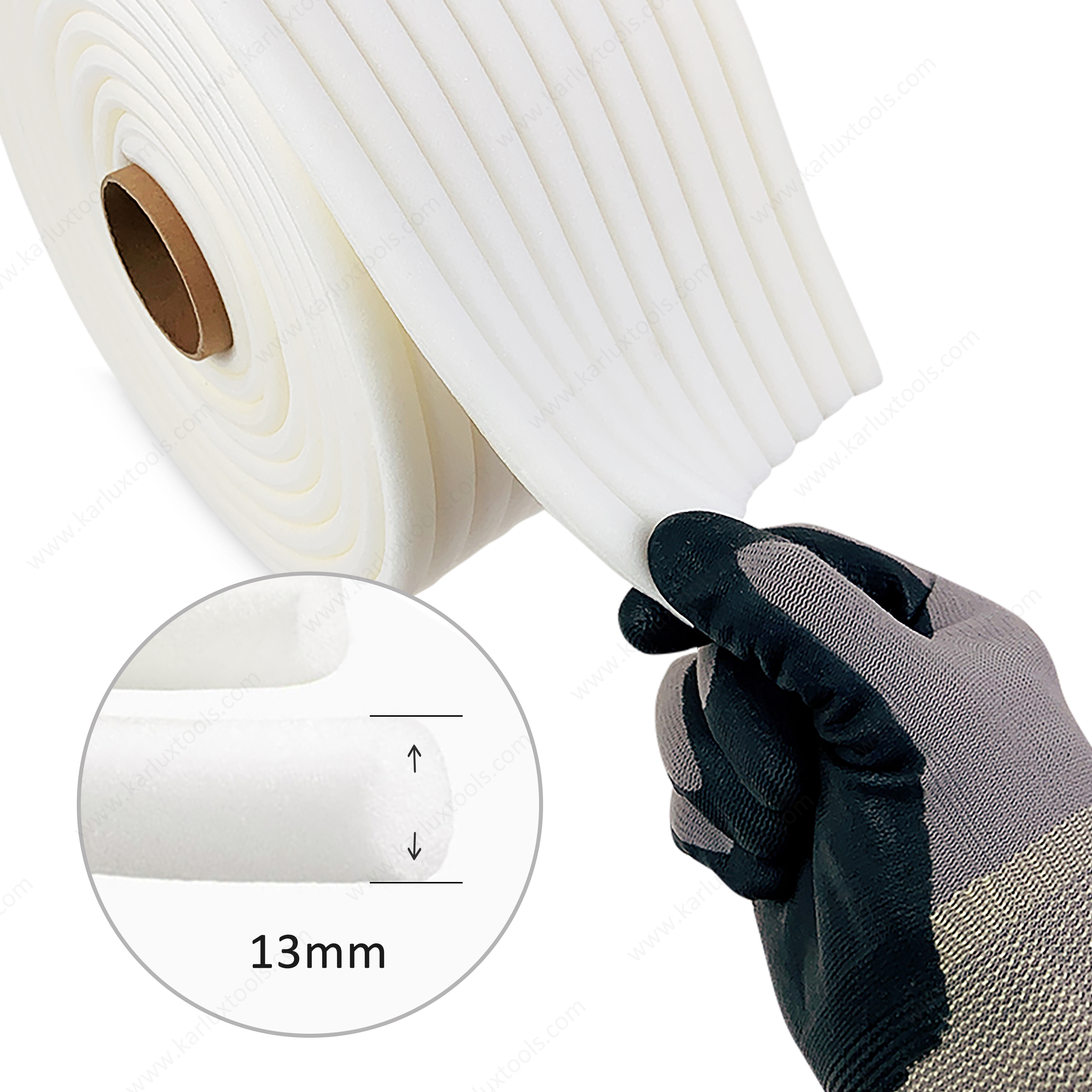 13mm*50m Spray Paint Protective Strip Foam Masking Tape Sponge Masking Tape