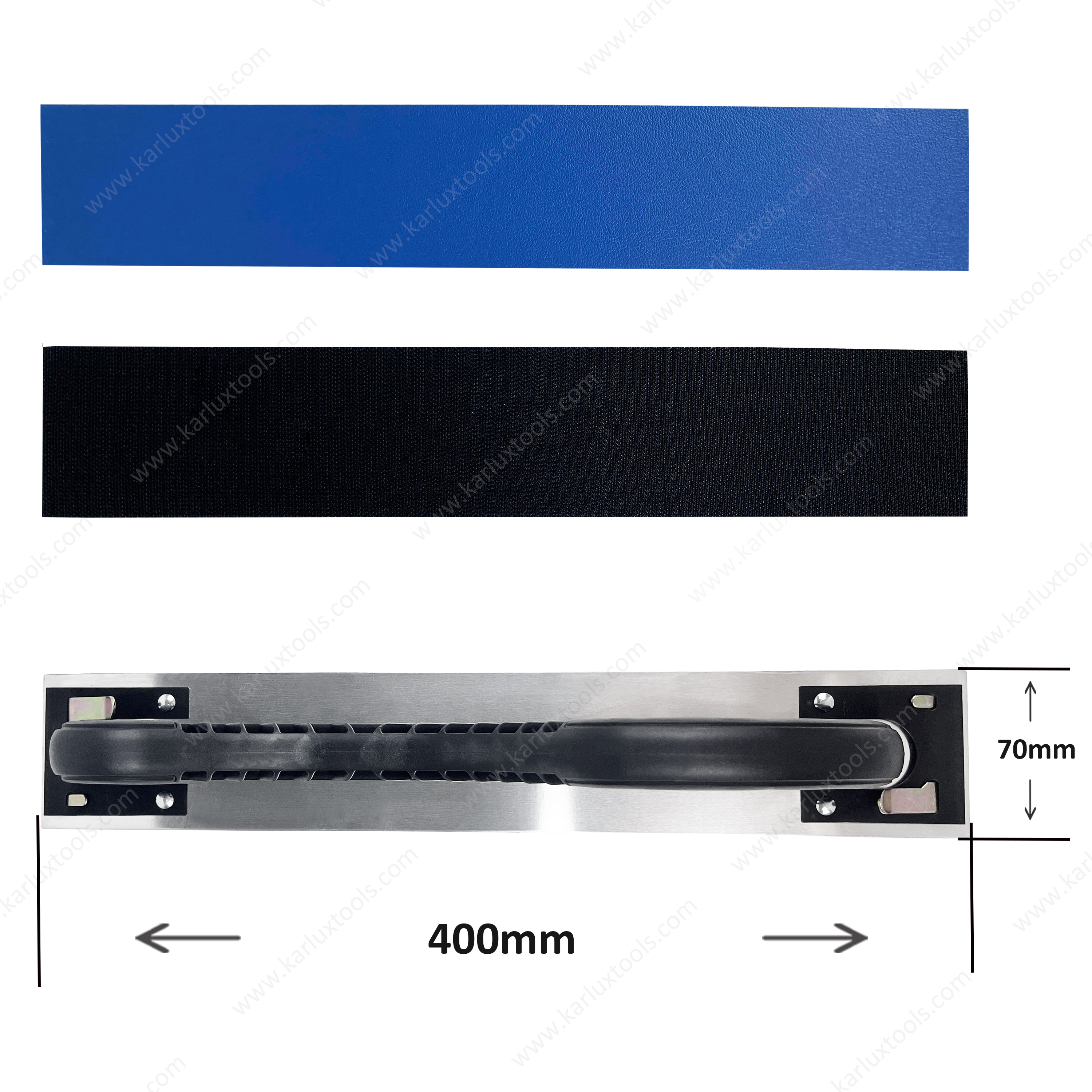 70x400mm Hook and Loop PSA Manual Clamp Hand Sanding Board Professional Longboard File Sander for Auto Body Woodworking