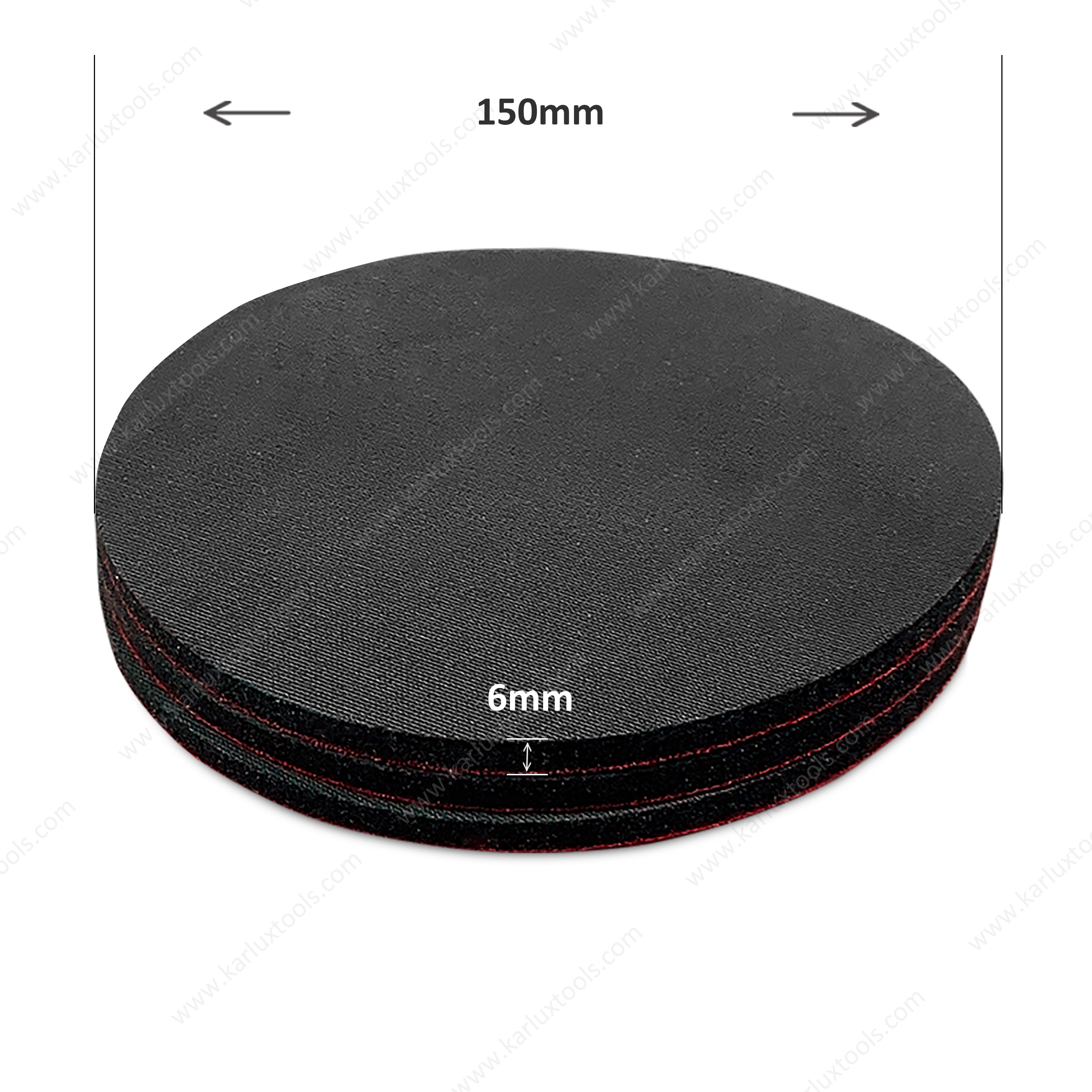 6 Inch(150mm) Silicon Carbide Abrasive Foam Disc Sandpaper