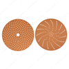 6 Inch(150mm) Grit P80-2500 Multiple Holes Round Sanding Paper Orange Ceramic Paper Backing Sandpaper Disc