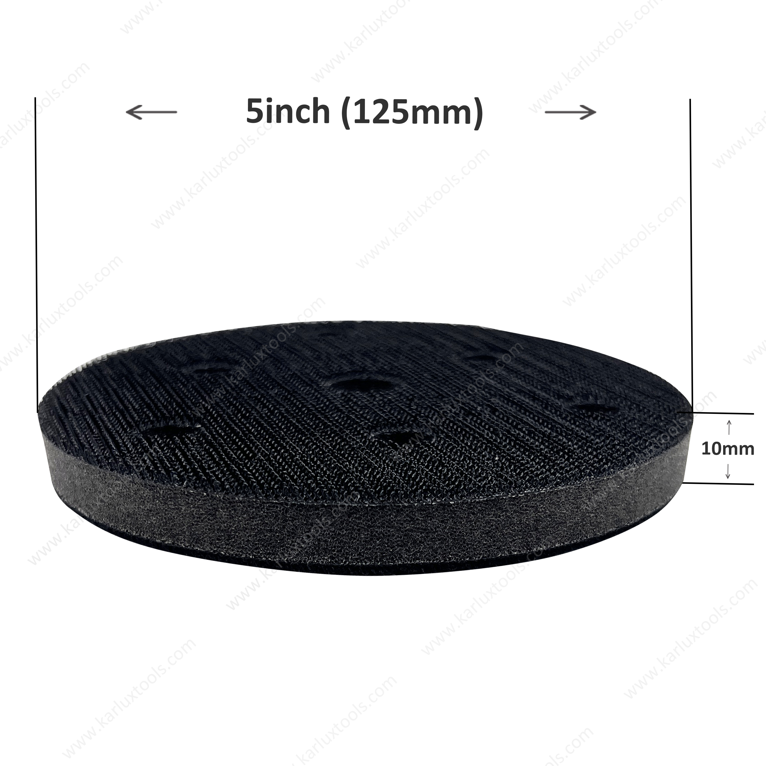 5inch 125mm 7 Holes Round Hook and Loop Sponge Cushion Soft Foam Sanding Interface Pad