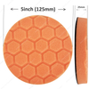 5Inch 125mm Buffing Polishing Pads Backing Plate Compound Buffing Sponge Pads for Car Buffer Polisher Polishing and Waxing
