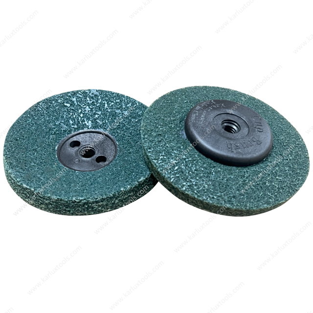 94mm Green Fine Nylon Fiber Polishing Wheel Grinder Sanding Disc Scouring Pad Buffing Sanding Wheel for Angle Grinder