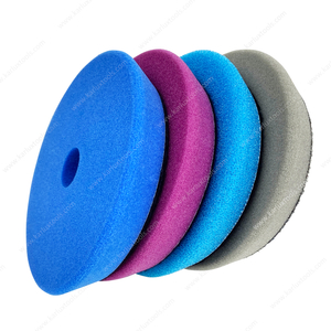 5Inch Waxing Polishing Belvel Edge Foam Pad Car Polisher Pad Buffer Sponge Buffing Pad With 1 Center Hole