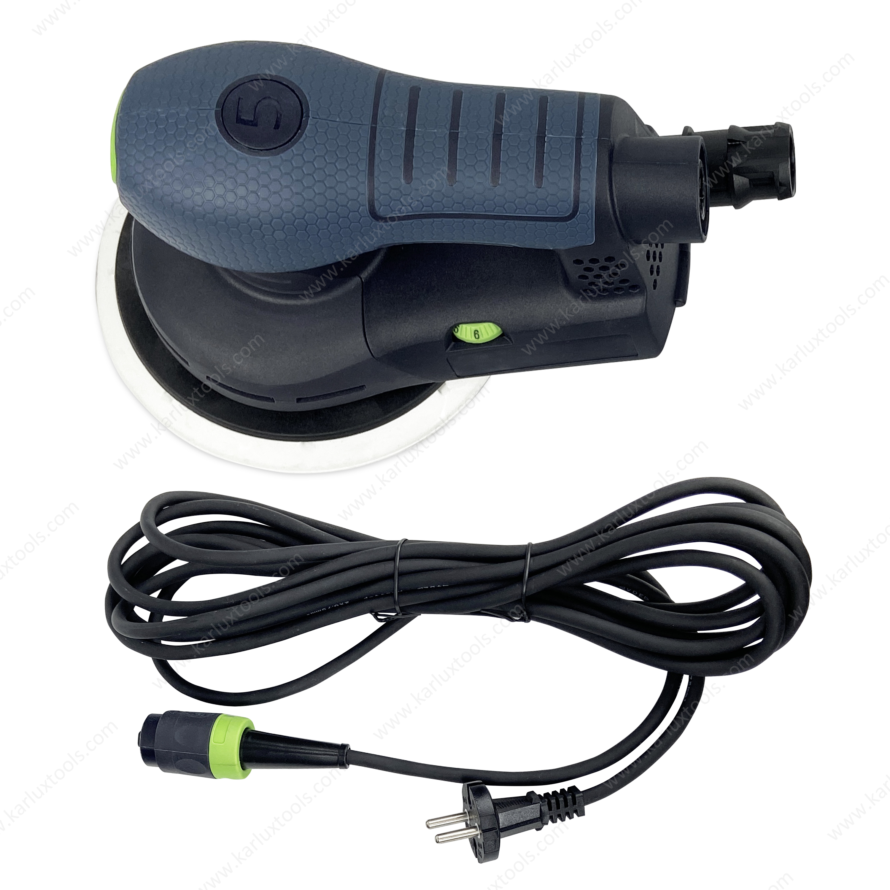 6Inch 150mm Orbit 5Mm 10000 Rpm Central Vacuum 400W Brushless Motor Dustless Sander Electric Orbital Sander