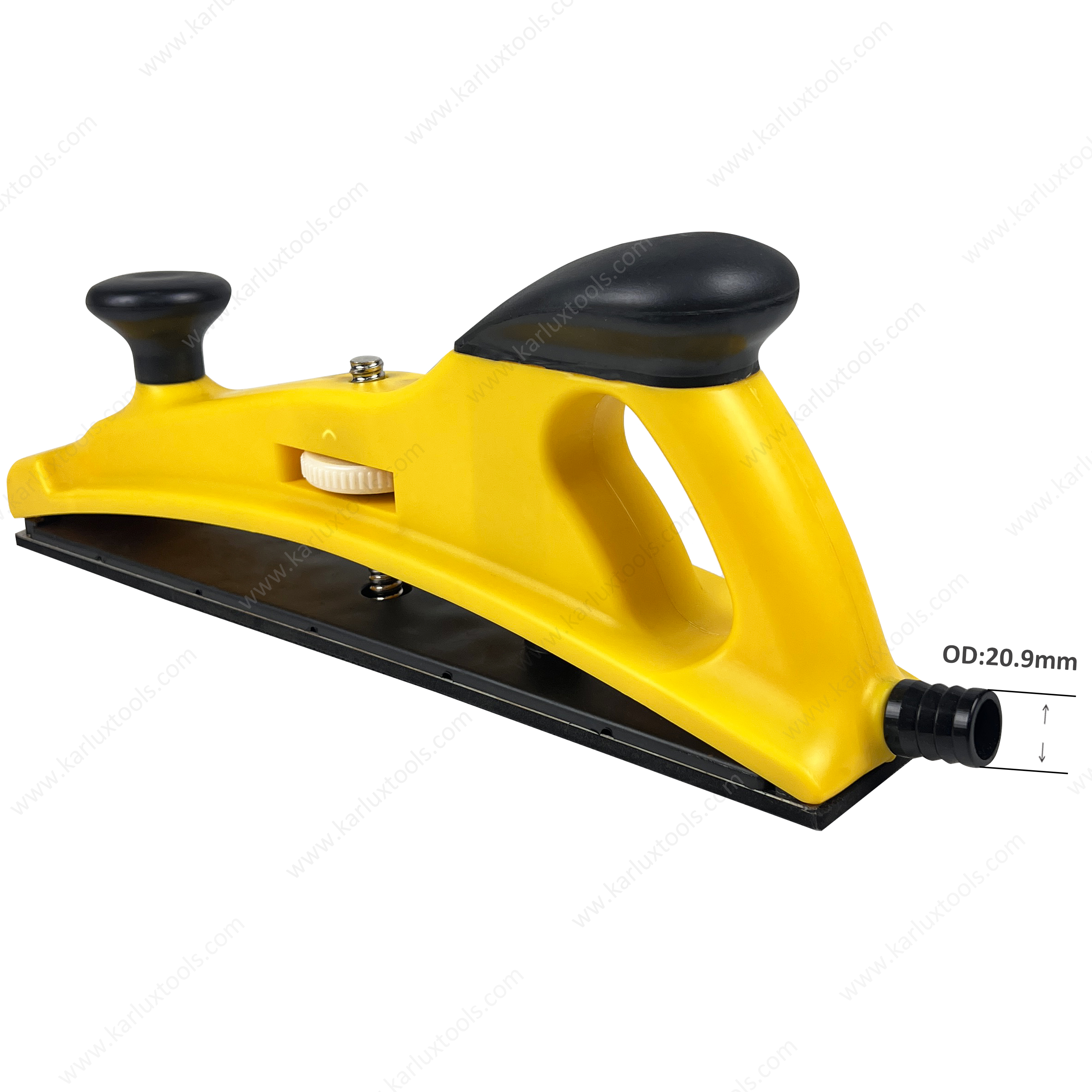 70*400mm Adjustable Concave Curvature Manual Sanding Block Multi-Hole Vacuum Handblock for Polishing Sheet Metal Painting Repair