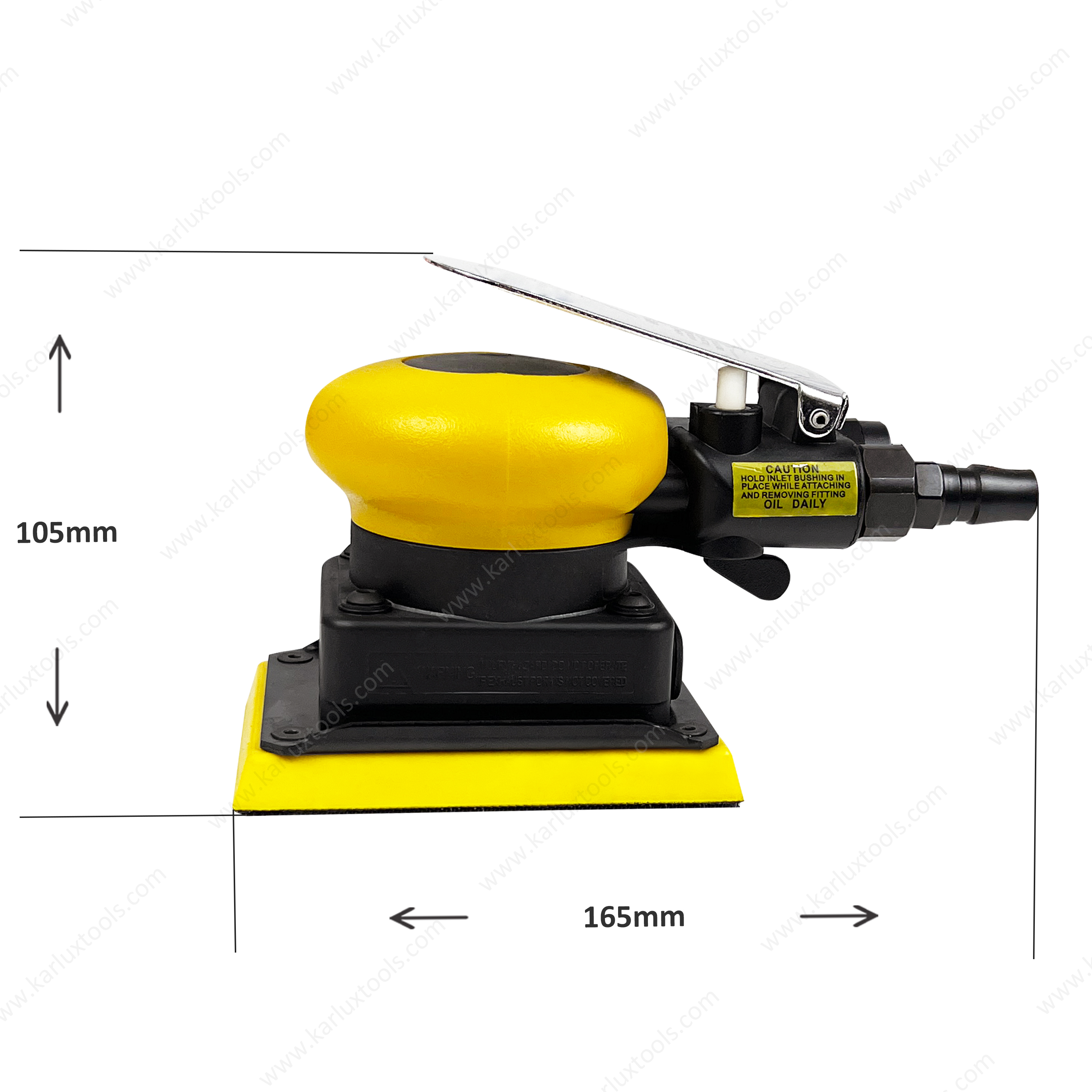 Air Sander 3x4inch (75x100mm) Orbit 3.0mm Non Vacuum 10,000RPM Air Rectangle Sander