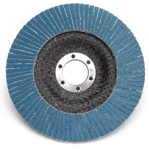  Premium zirconium oxide grain with X weight 100% cotton cloth 100*15/100 * 16/115 * 22/125 * 22mm P36-120 Blue Abrasive Flap Disc