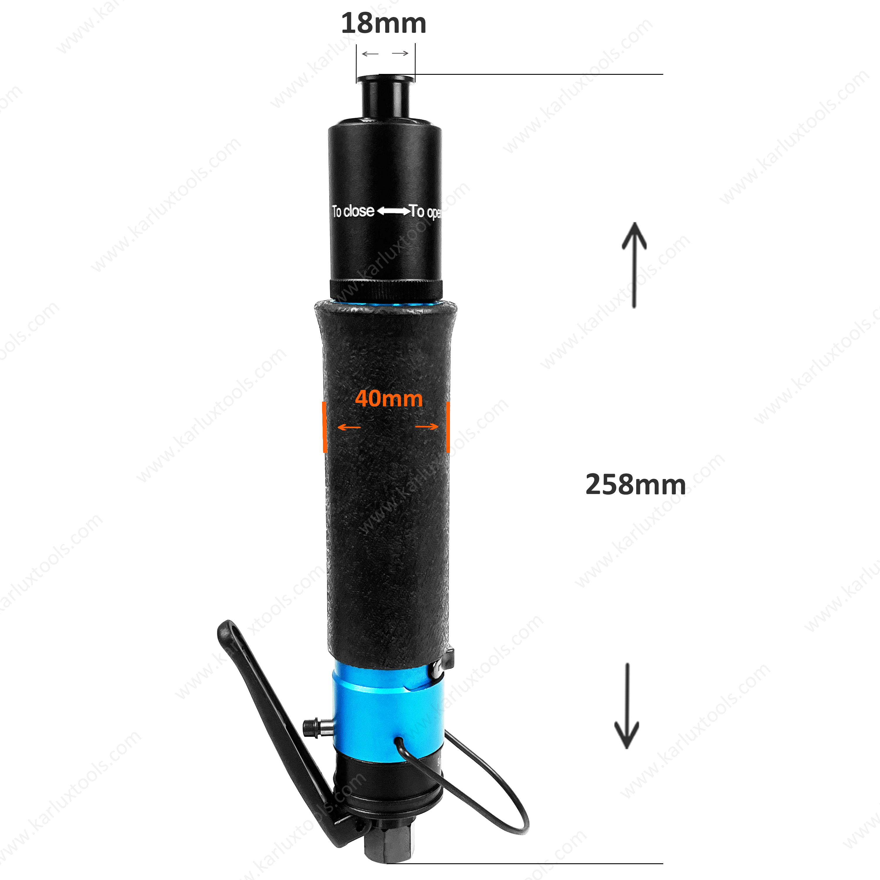 300Rpm Torque Range 30-180kgf-cm Straight Assembly Industry Lever Type Pneumatic Auto Air Shut Off Screwdriver