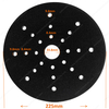 225mm 25Holes Round Hook and Loop Sponge Cushion Buffer Backing Pad Foam Soft Sanding Interface Pad