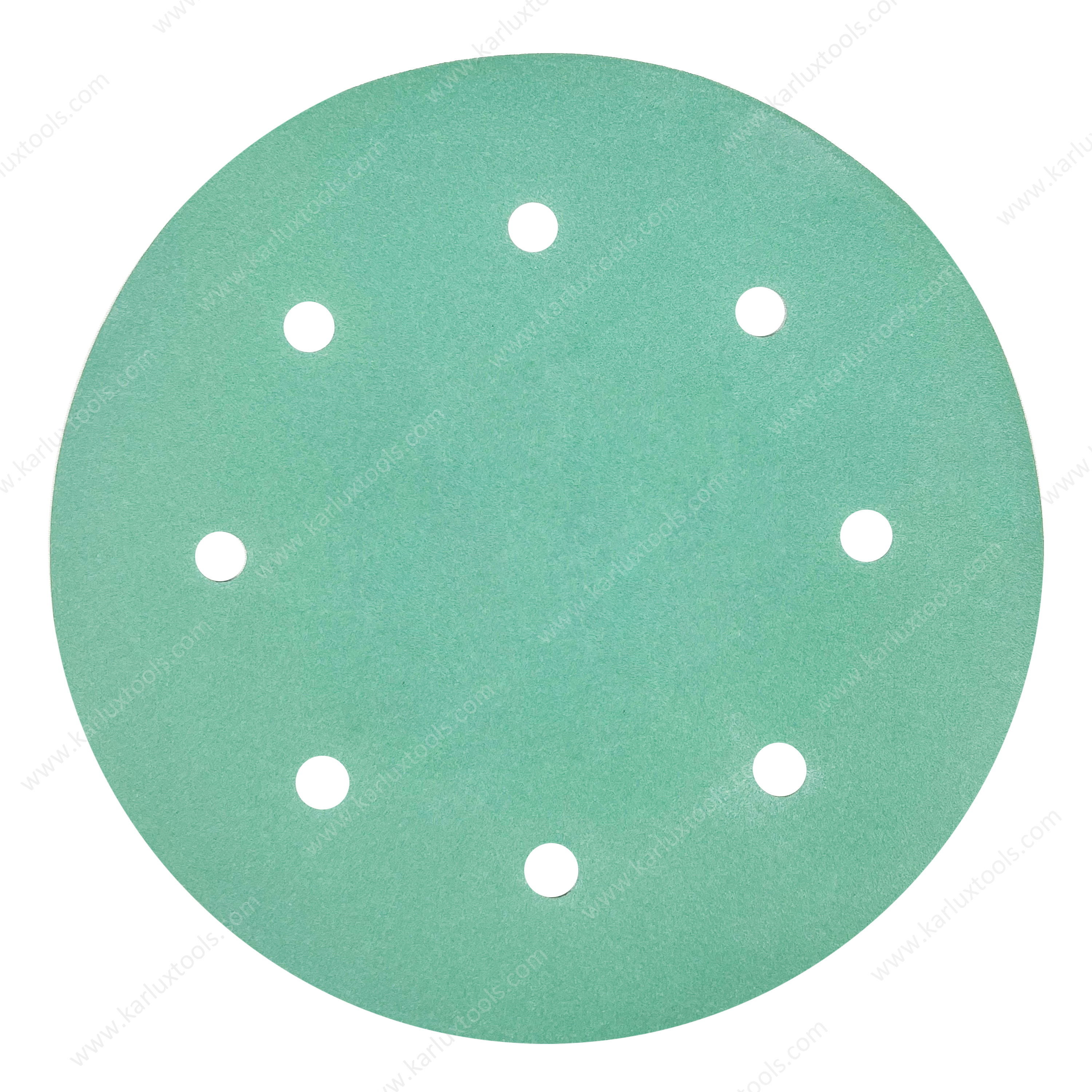 8inch 8 Holes Grit P40-3000 Green Film Sanding Disks Paper Sandpaper Disc