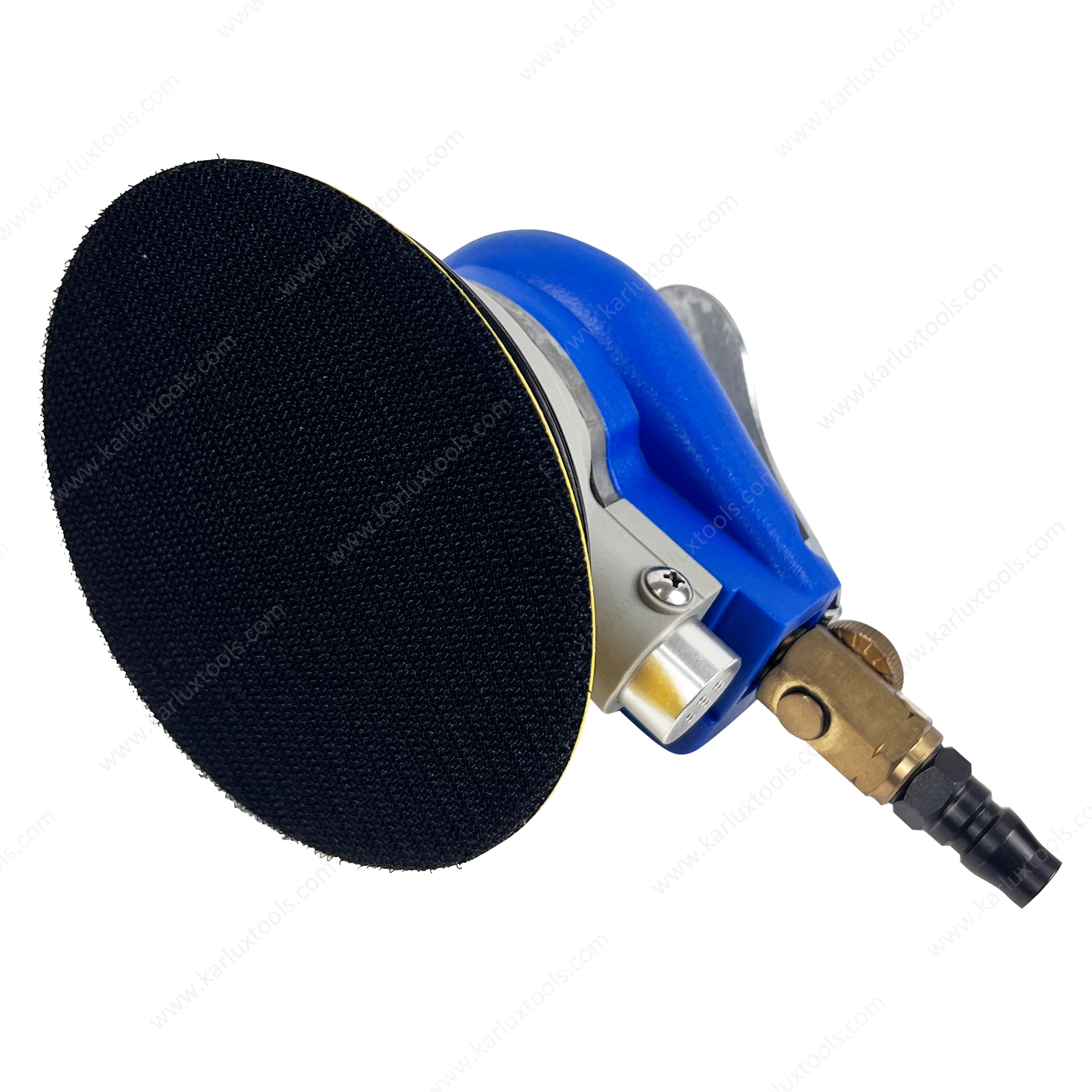 5Inch 10000RPM 5mm Orbit Non-Vacuum Pneumatic Sanding Polisher Air Random Orbital Sander for Automotive Wood Metal Finishing