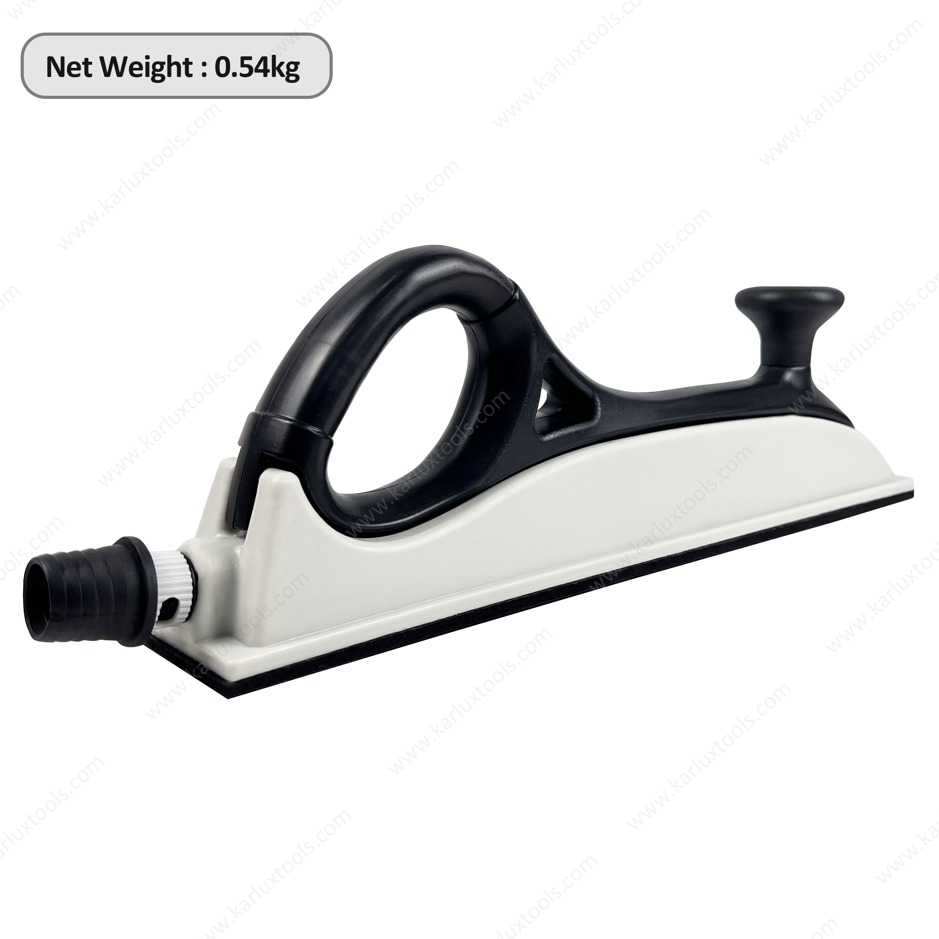 70x420mm Hand Sanding Block with Vacuum Hook & Loop Backing ABS Body Dust-Free Sanding Tool for Automotive Paint Prep