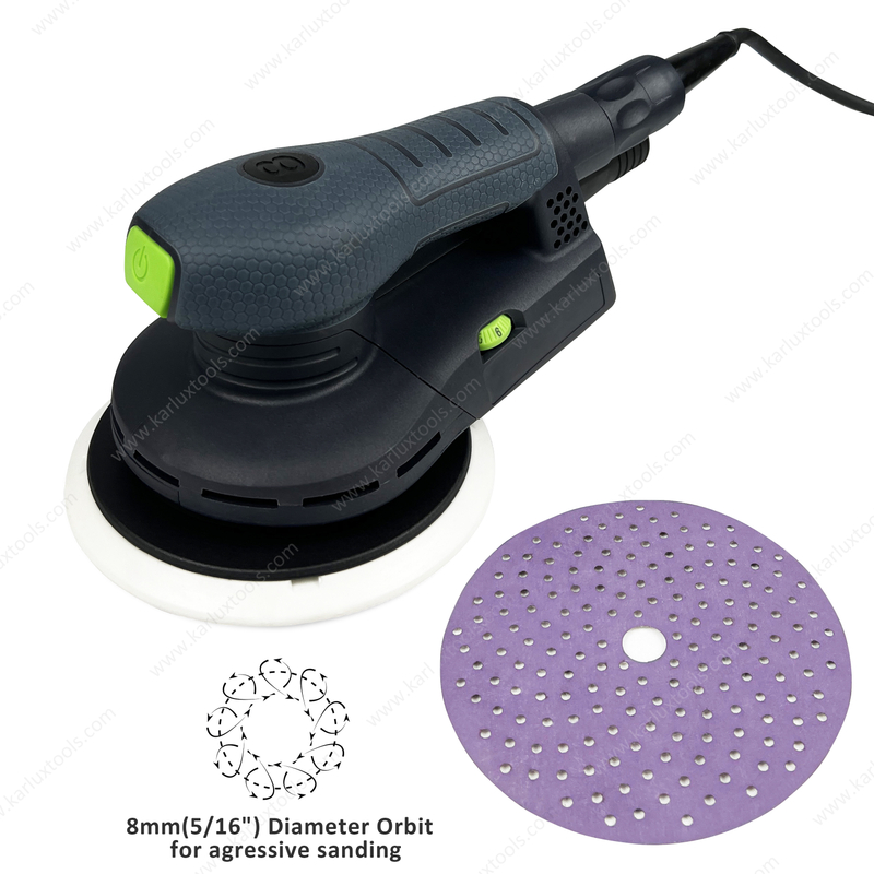 6Inch 150mm Orbit 8Mm 10000 Rpm Central Vacuum 400W Dustless Sander Electric Orbital Sander