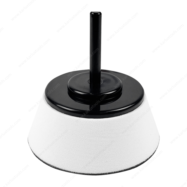 3 Inch 75mm EVA Backing Pad with 6mm 6.35mm Shank Flexible Foam Polishing Disc Holder for Electric Drill and Die Grinder