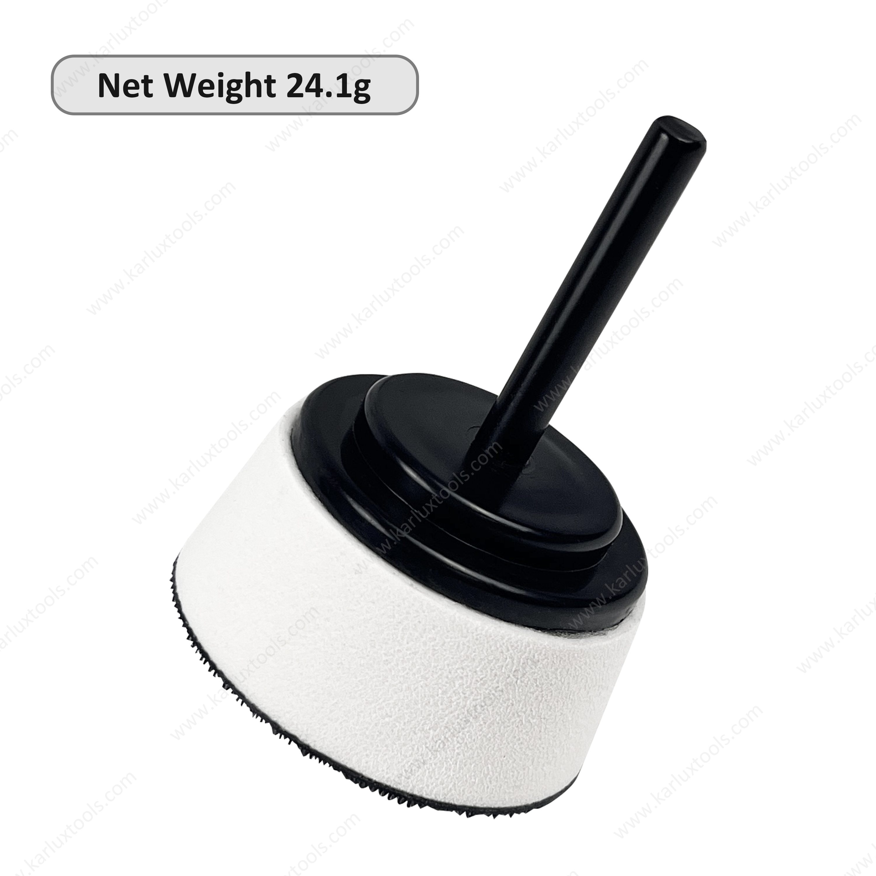 2 Inch 50mm Shank Mounted EVA Sanding Pad Flexible White Foam Backing Plate Tapered Conical Polishing Disc Holder for Surface Finishing