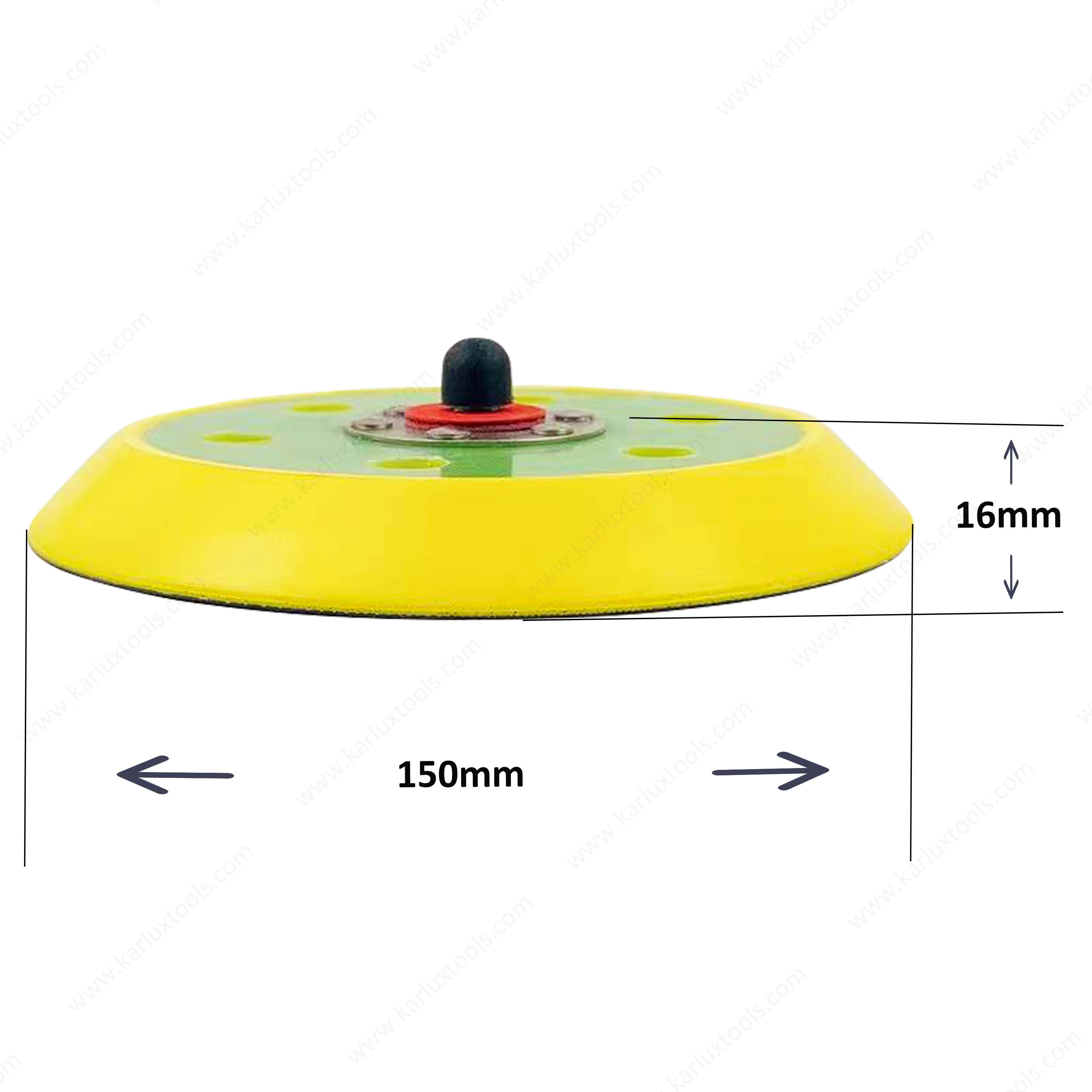 6 Inch 150Mm 6 Holes Hook & Loop Polishing Pad Round Backup Pad