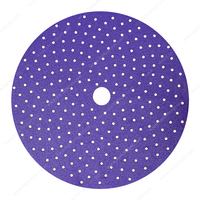 6 Inch(150mm) Grit P80-2500 Multiple Holes Round Disc Sanding Paper Purple Ceramic Film Backing Sandpaper Disc for Vacuum Sander