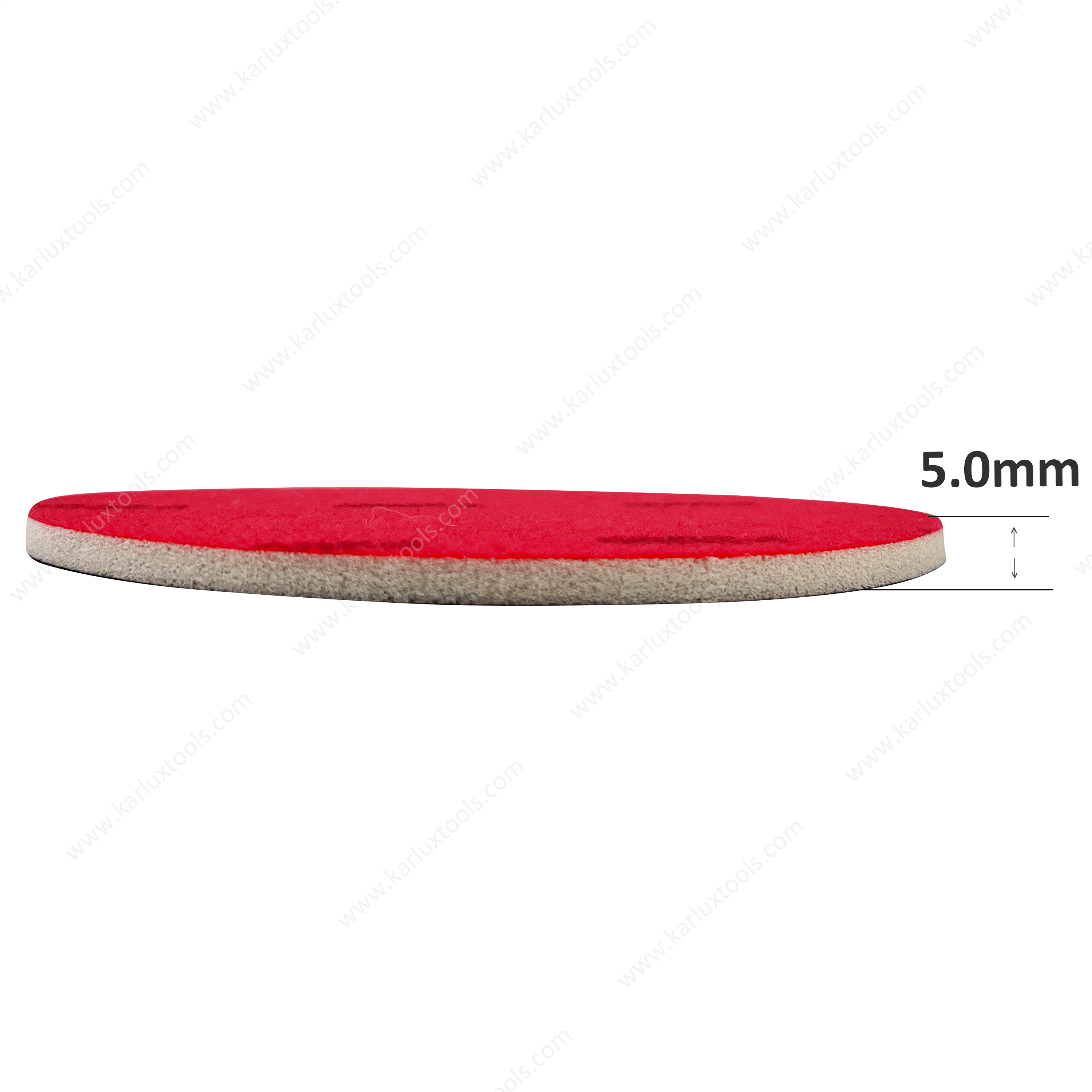 6inch 150mm Red Ultra Fine P2000 Grit Thickness 5mm Flexible Polishing Pad Scuff Pad Abrasive Sponge Softback Sanding Sponge