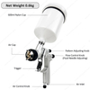 600ml HVLP LVMP 1.2,1.3,1.4mm 3 Nozzles Industrial Grade Automotive Pneumatic Paint Sprayer Air Paint Spray Gun