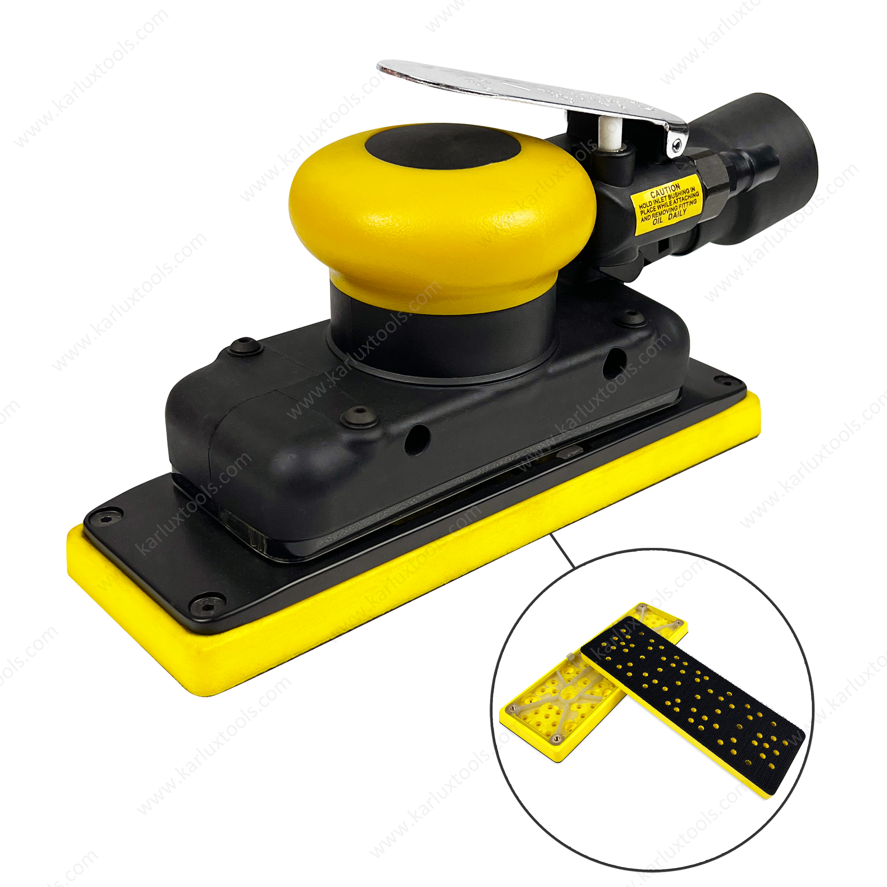 70x198mm 13.8mm Rectangular Sanding Pad Multiple Hole Backing Pad Hook and Loop Backup Pad