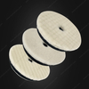 3inch 75mm Single Sided Flat Grid or Stripe Surface Wool Pad Buffing Pad Japanese Wool Polishing Pad Dual Action RO GA Polisher