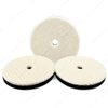 5inch 125mm Single Sided Flat Grid or Stripe Surface Wool Pad Buffing Pad Japanese Wool Polishing Pad Dual Action RO GA Polisher