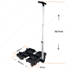 Lightweight Silent 4 Wheels Foldable Toolbox Platform Trolley Folding Carry Cart Fold Dolly Cart Used for Stackable Tool Boxes