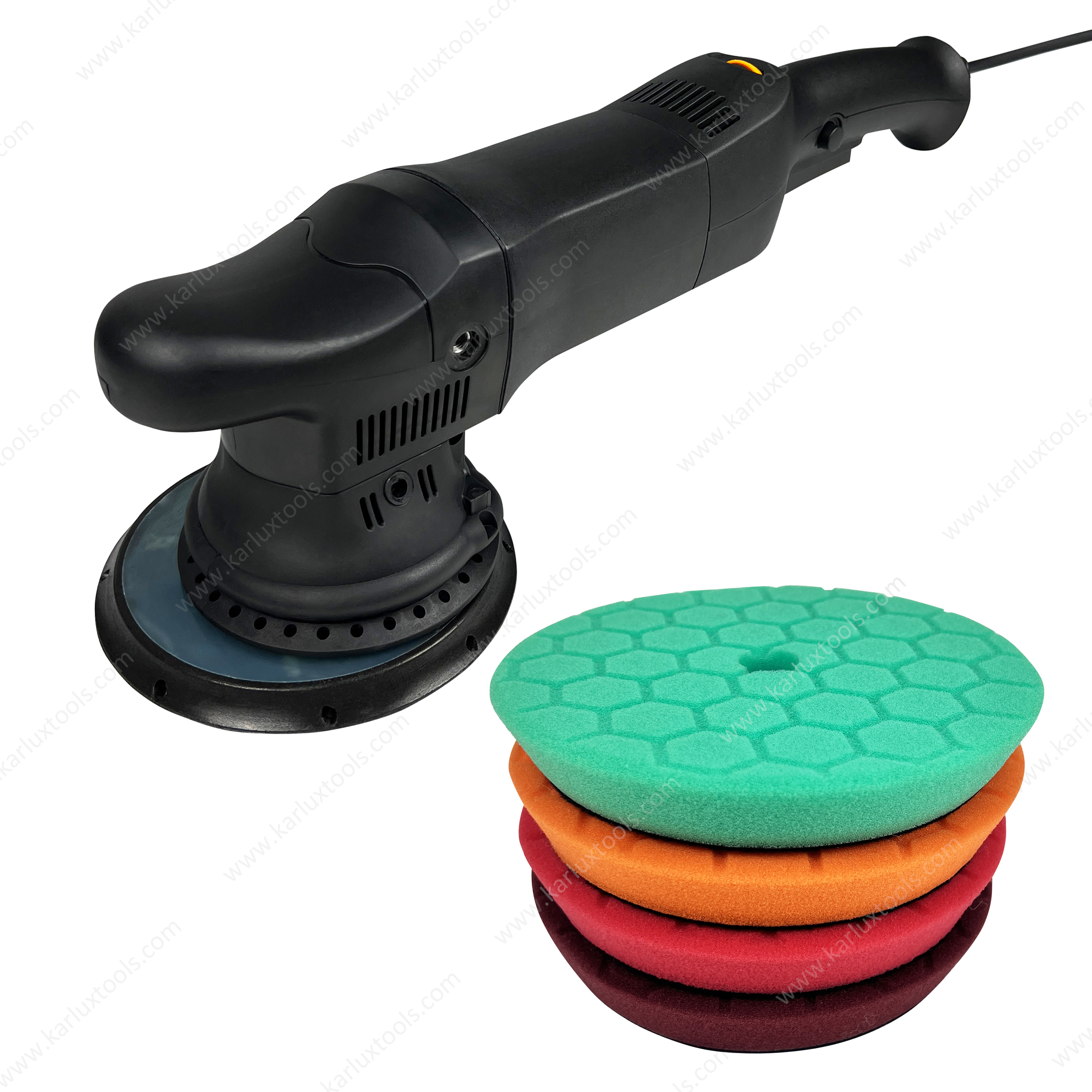 6inch Hexagon Bevel Edge Foam Polishing Pad Car Foam Buffing Polishing Sponge Pad Compound Polishing Wax for DA RO Car Polisher