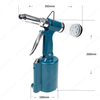 2.4-4.8mm Stroke 16mm Pneumatic Rivet Nut Gun Tool Riveting Machine Air Riveter