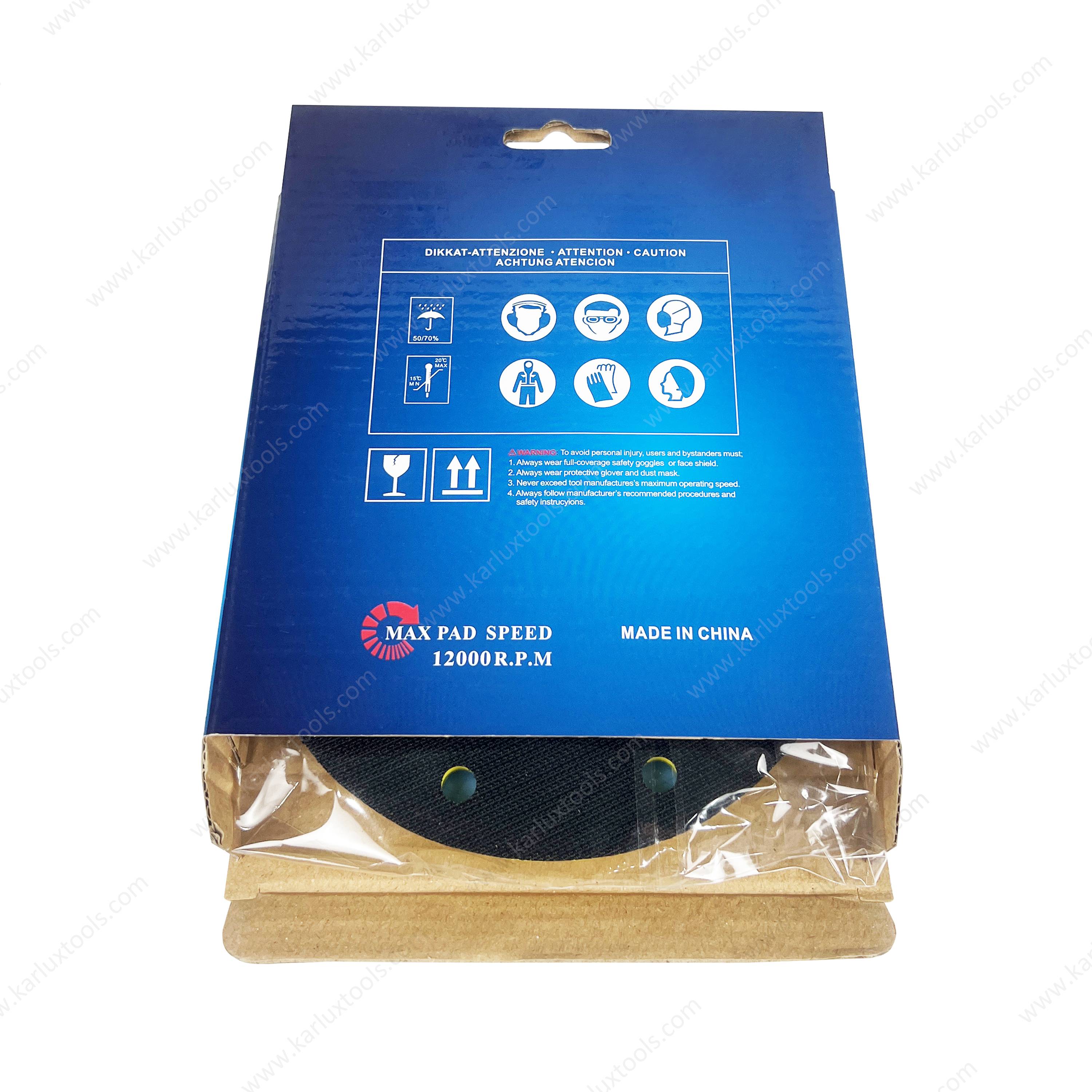 Sander Backing Pad PU 6inch (150mm) 17 Hole With 1 key, 1 washer, 1 bolt (5/16''), 1 bolt (M8), 1 wave washer and 1 adapter for Festool Sander